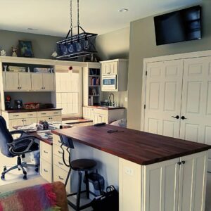 Office with Custom Cabinets