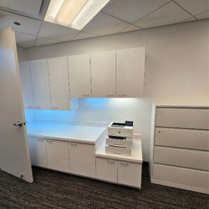 Office with Custom Cabinets 34