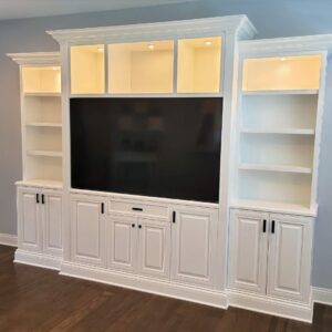 TV Stand with Custom Cabinets